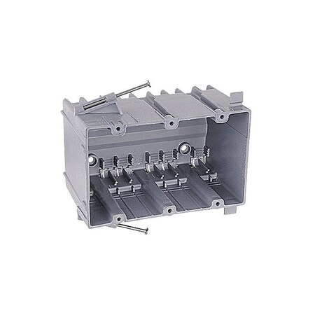Abb Electrical Box, 56.5 cu. in., Outlet, PVC SN-357